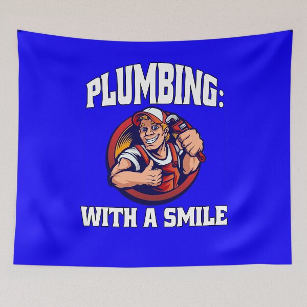 Item preview, Occupation Plumber Funny Art Design Plumbing: With A Smile designed and sold by fantasticdesign.