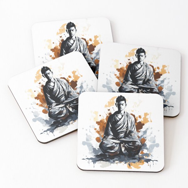Item preview, Deep Mindfulness Meditation Zen Buddha Shaolin Monk Nirvana designed and sold by NikoDeeko.