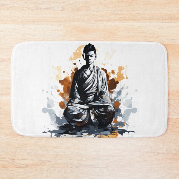 Item preview, Deep Mindfulness Meditation Zen Buddha Shaolin Monk Nirvana designed and sold by NikoDeeko.