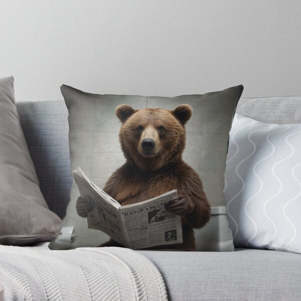 Item preview, Bear Humor Bathroom Wall Art designed and sold by vk09.