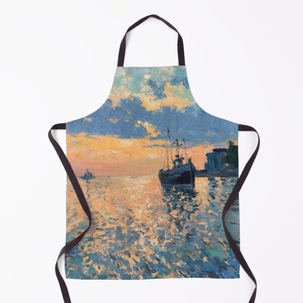 Item preview, Sunlit Coastline with Sailboats at Dusk. Art By Carraann designed and sold by CARRAANN.