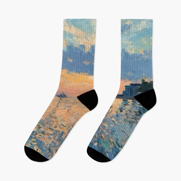 Item preview, Sunlit Coastline with Sailboats at Dusk. Art By Carraann  designed and sold by CARRAANN.