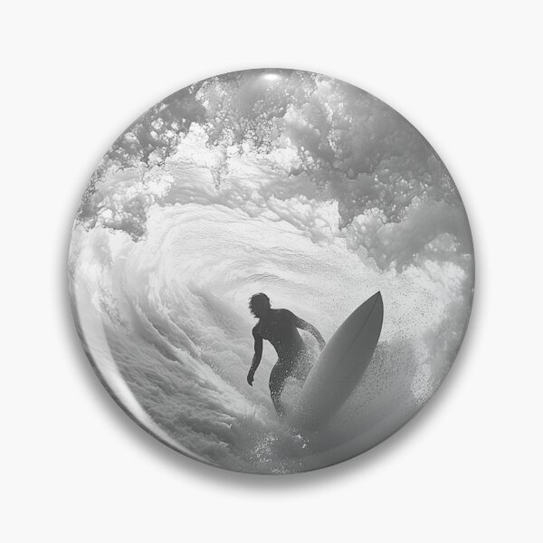 Item preview, BIG WAVE SURFER RIDING THE TUBE BARREL designed and sold by NikoDeeko.