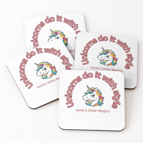 Item preview, Unicorns do it with style designed and sold by  Any Mood Designs.