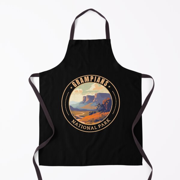 Item preview, Grampians National Park in Victoria Australia Retro Travel Art Badge designed and sold by MaateoDesign.