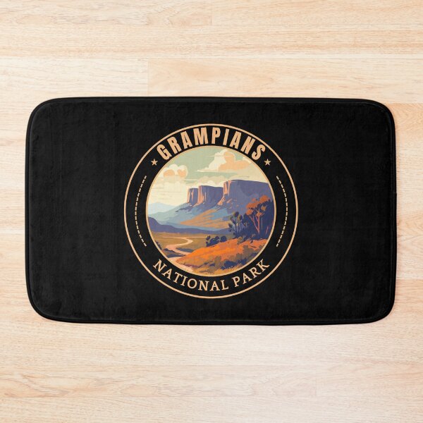 Item preview, Grampians National Park in Victoria Australia Retro Travel Art Badge designed and sold by MaateoDesign.