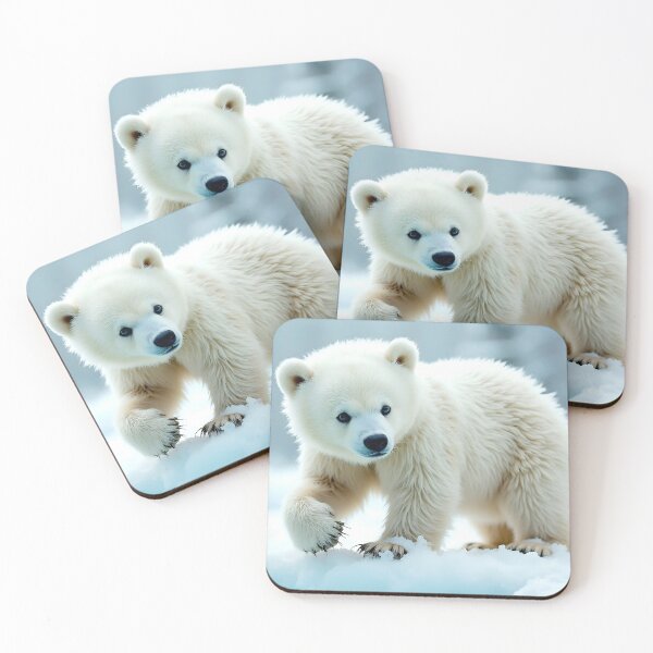 Item preview, polar bear in the snow designed and sold by MyArtworkStudio.