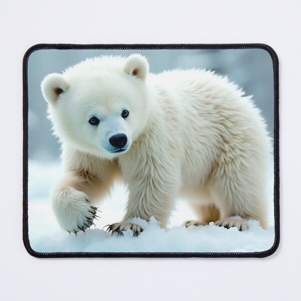 Item preview, polar bear in the snow designed and sold by MyArtworkStudio.