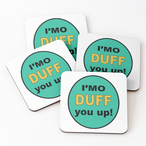 Item preview, I'MO DUFF YOU UP! sticker designed and sold by cubiclecoma.