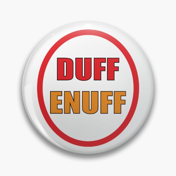 Artikelvorschau, Duff Enough-Aufkleber entworfen und verkauft von cubiclecoma.