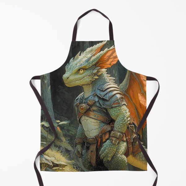 Item preview, Small Armored Dragon Adventurer in the Forest designed and sold by ACastilloArt.
