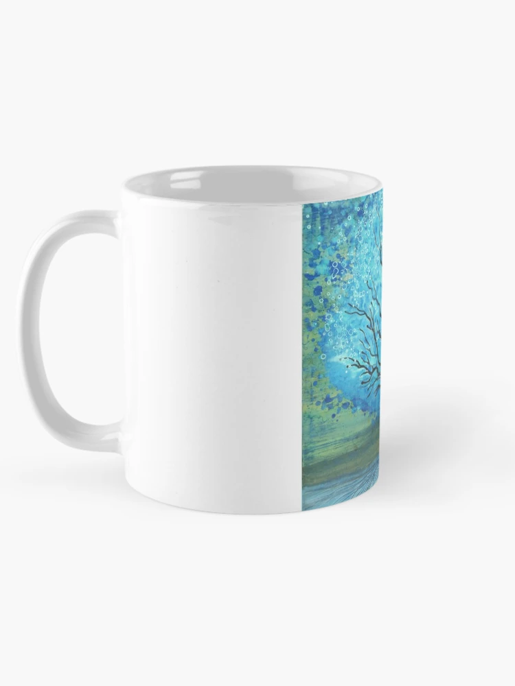 Thumbnail 5 of 6, Coffee Mug, Blue Magic Tree By Rafi Perez designed and sold by Rafiwashere.