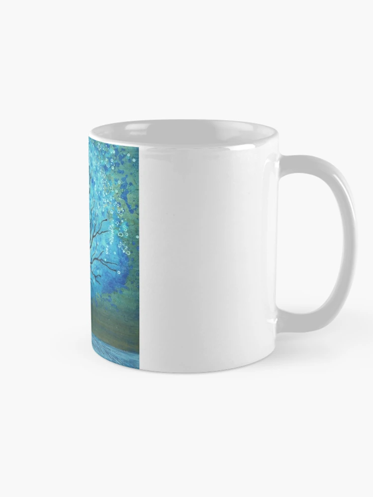 Thumbnail 3 of 6, Coffee Mug, Blue Magic Tree By Rafi Perez designed and sold by Rafiwashere.
