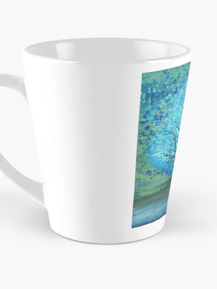 Thumbnail 3 of 4, Coffee Mug, Blue Magic Tree By Rafi Perez designed and sold by Rafiwashere.