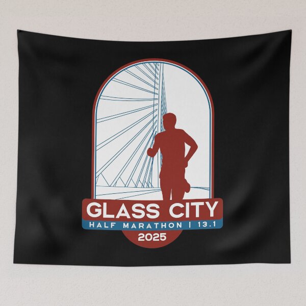Item preview, Glass City - Half Marathon – 13.1 – 2025 designed and sold by Moritz Schwäble.