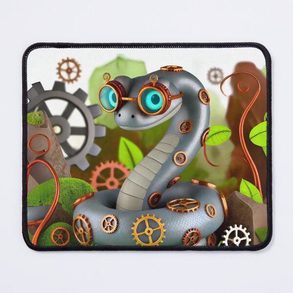 Item preview, Steampunk Rock Python designed and sold by Sillytoe.