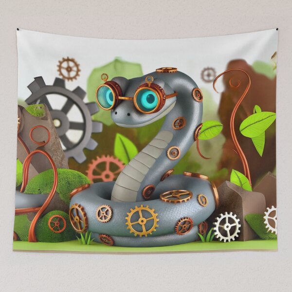 Item preview, Steampunk Rock Python designed and sold by Sillytoe.