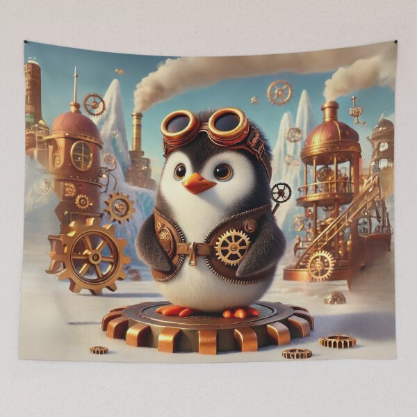 Item preview, Steampunk Rockhopper Penguin designed and sold by Sillytoe.