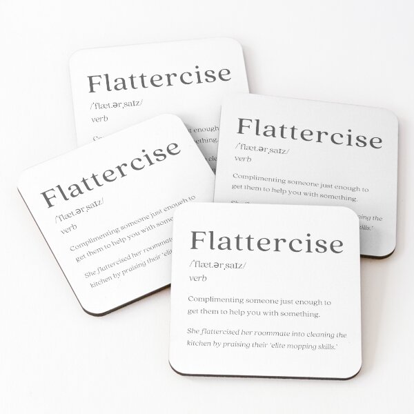 Item preview, Dictionary: Flattercise designed and sold by nature. electrified..
