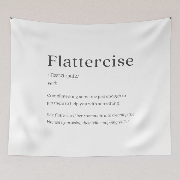 Item preview, Dictionary: Flattercise designed and sold by nature. electrified..