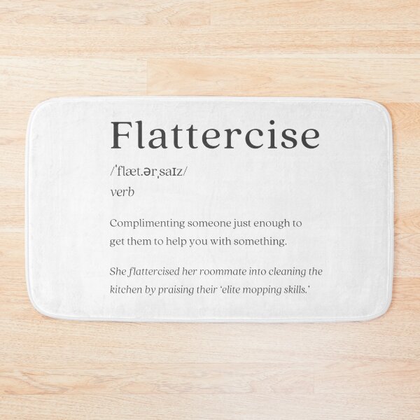 Item preview, Dictionary: Flattercise designed and sold by nature. electrified..