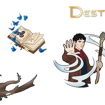 Artwork thumbnail, Merlin BBC Sticker Pack/Pattern by MadeByNeptune