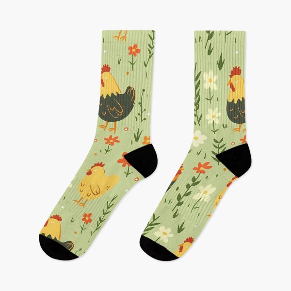 Item preview, Mindful Chickens in the Flowers and Brush designed and sold by LittleShopOrion.