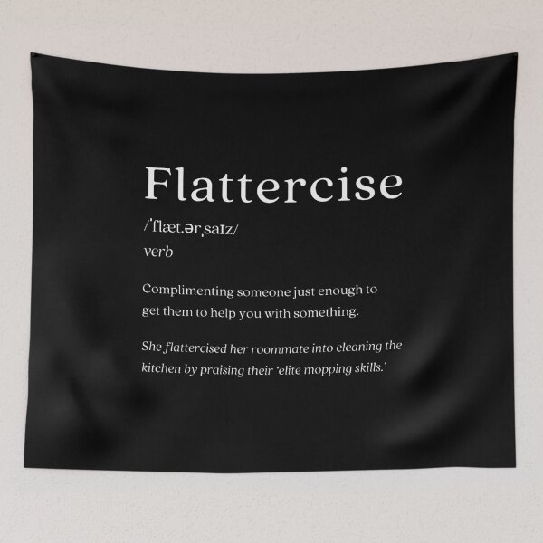 Item preview, Dictionary: Flattercise designed and sold by nature. electrified..