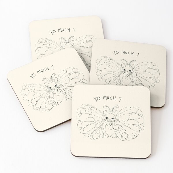 Item preview, Fancy Butterfly Cat – Whimsical Line Art Illustration Illustrator Jemma Jamie SKidmore  designed and sold by Jemma Jamie Skidmore.