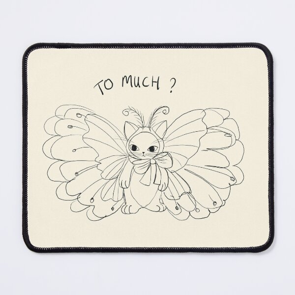 Item preview, Fancy Butterfly Cat – Whimsical Line Art Illustration Illustrator Jemma Jamie SKidmore designed and sold by Jemma Jamie Skidmore.