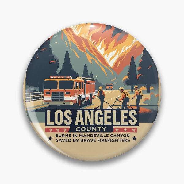 Item preview, Crews battle successfully Palisades Fire flare-up in Mandeville Canyon designed and sold by MAGICKEY2024.