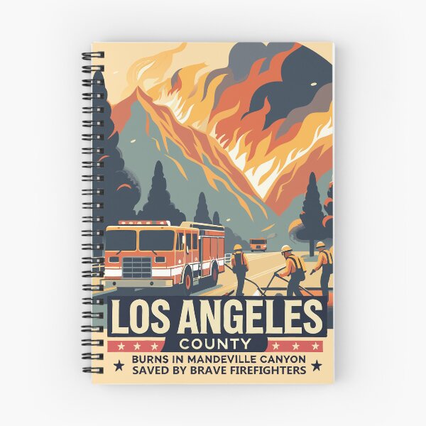 Item preview, Crews battle successfully Palisades Fire flare-up in Mandeville Canyon designed and sold by MAGICKEY2024.