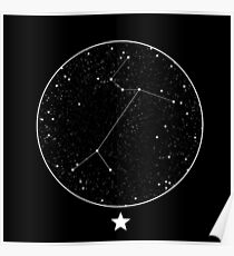 Canis Major Constellation Night Sky Poster