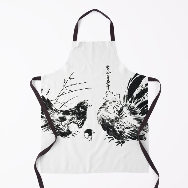 Item preview, Japanese chickens, Ink Animal Illustration by Toyeki designed and sold by Revulet.