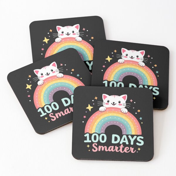 Item preview, 100 Days Smarter Cat Rainbow designed and sold by Alex Songs.