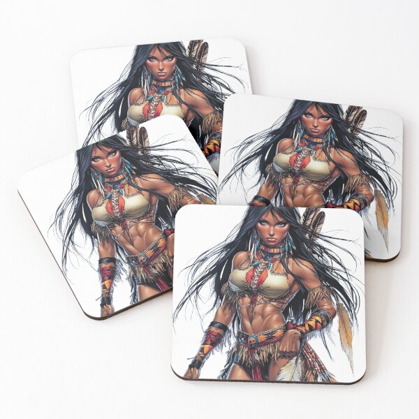 Item preview, Native American warrior designed and sold by javierparra.