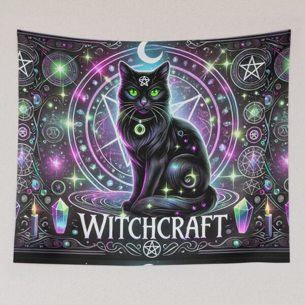 Item preview, Nyx Witchcraft Black Cat Crystals Divine Universal Protector designed and sold by Meta2Physical.