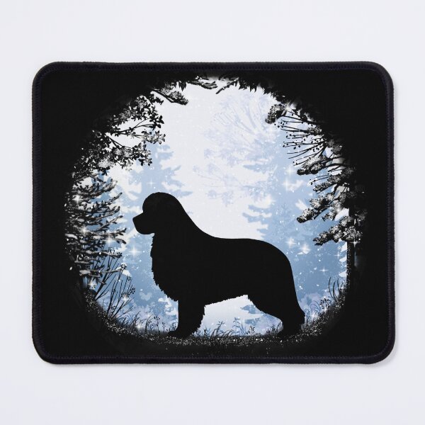 Item preview, “First Snow” Newfoundland Dog designed and sold by Spinyflowerart.