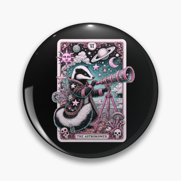 Artikelvorschau, "Cosmic Skunk Astronomer Tarotkarte entworfen und verkauft von litchick1977.