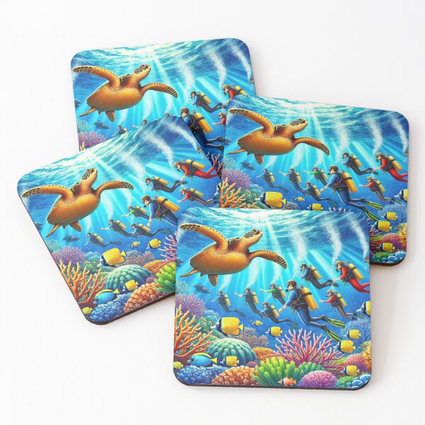 Item preview, Ocean Dive with Giant Sea Turtle designed and sold by WyckedLynn.