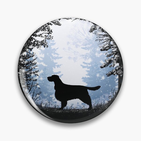 Item preview, “First Snow” English Springer Spaniel European Style designed and sold by Spinyflowerart.