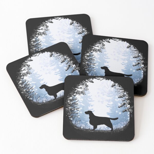 Item preview, “First Snow” English Springer Spaniel European Style designed and sold by Spinyflowerart.