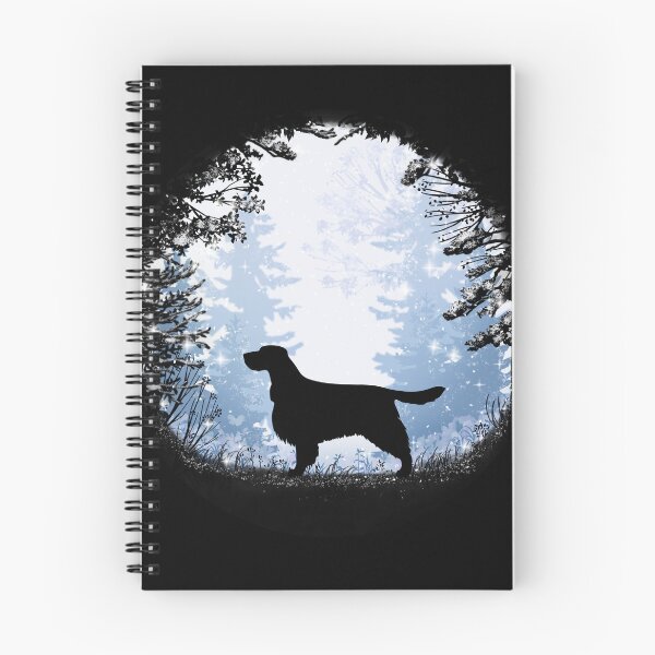 Item preview, “First Snow” English Springer Spaniel European Style designed and sold by Spinyflowerart.