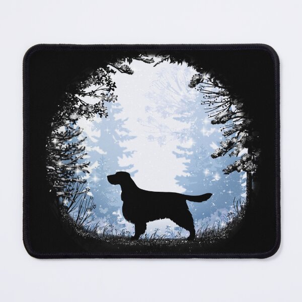 Item preview, “First Snow” English Springer Spaniel European Style designed and sold by Spinyflowerart.