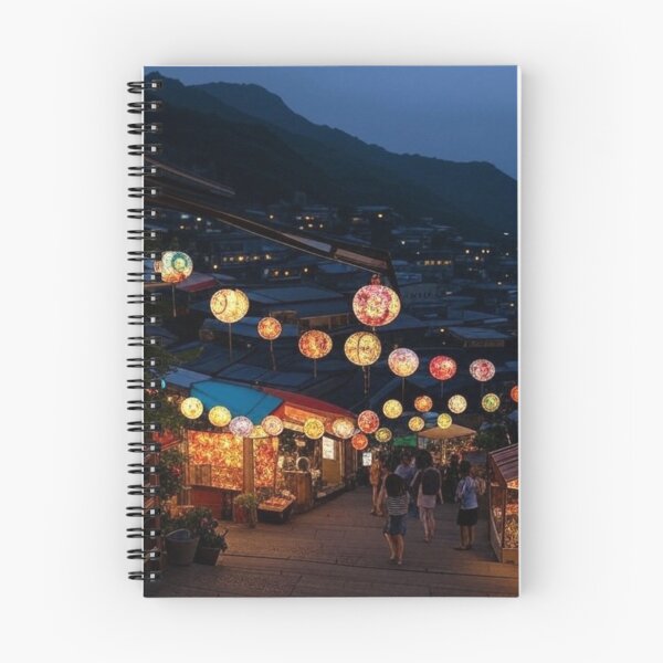 Item preview, Lantern Lights of Jiufen Taiwan designed and sold by Places On Earth.