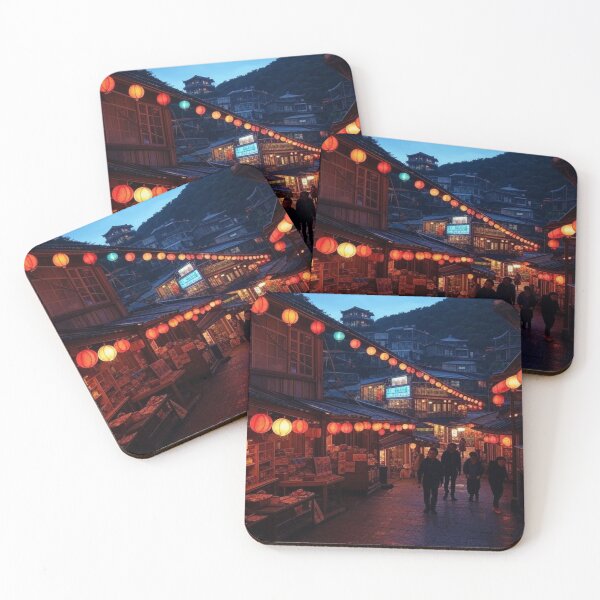 Item preview, Bright Night Lights in the Taiwanese Town of Jiufen designed and sold by Places On Earth.