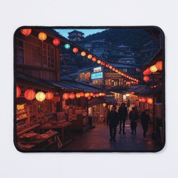 Item preview, Bright Night Lights in the Taiwanese Town of Jiufen designed and sold by Places On Earth.