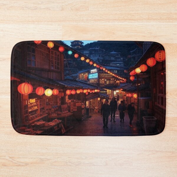 Item preview, Bright Night Lights in the Taiwanese Town of Jiufen designed and sold by Places On Earth.