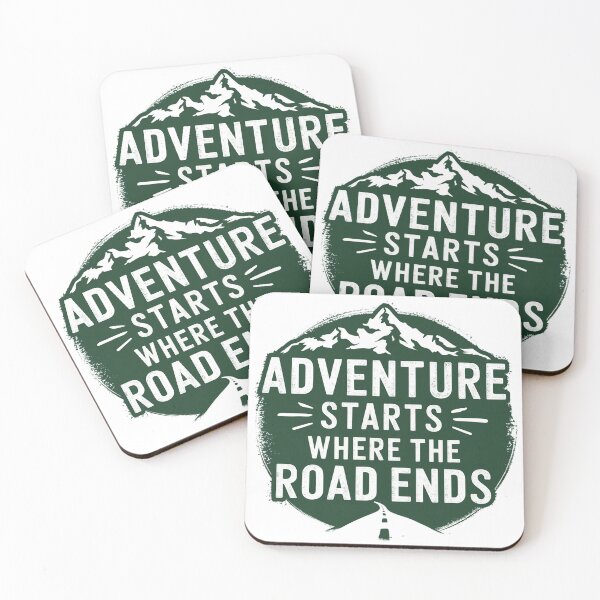 Item preview, Adventure starts where the road ends designed and sold by MagicWander.
