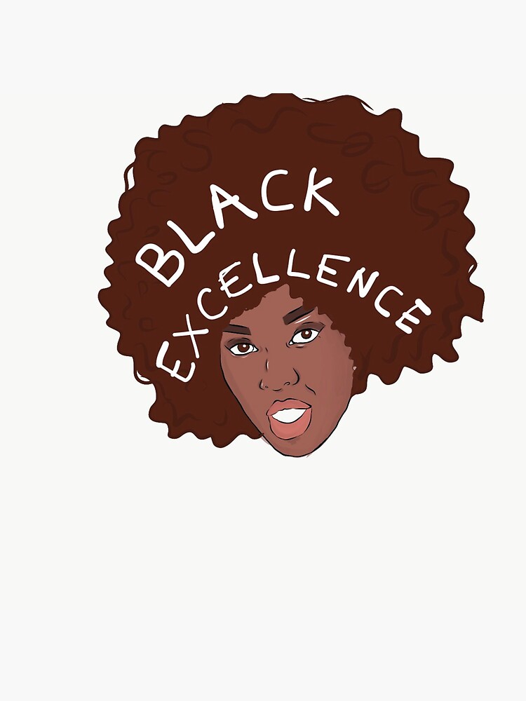 "Black Excellence " Sticker by empowershop | Redbubble